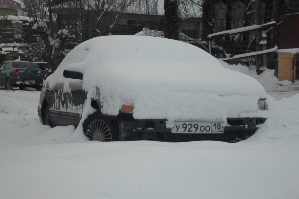 Неделя под снегом)) — Nissan Cefiro (A32), 2 л, 1995 года | наблюдение ...