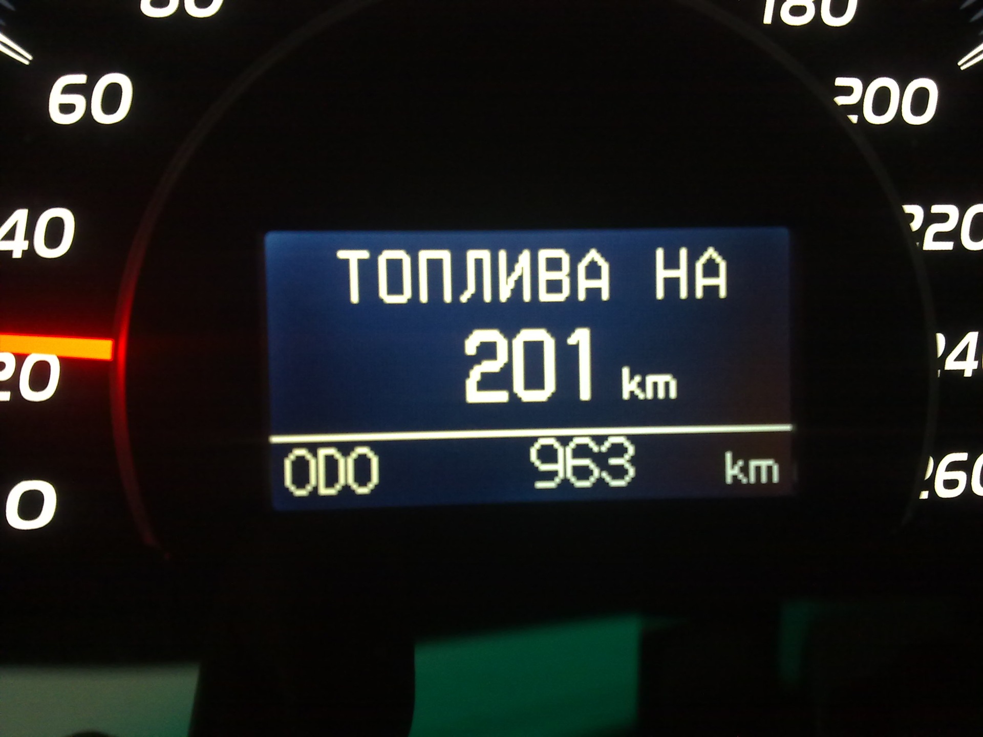 Odometer - Toyota Camry 35L 2010