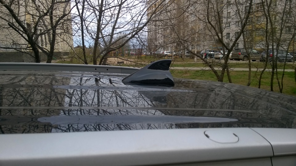 Антенна-плавник радио+gps — Hyundai ix35, 2 л, 2011 года | аксессуары ...