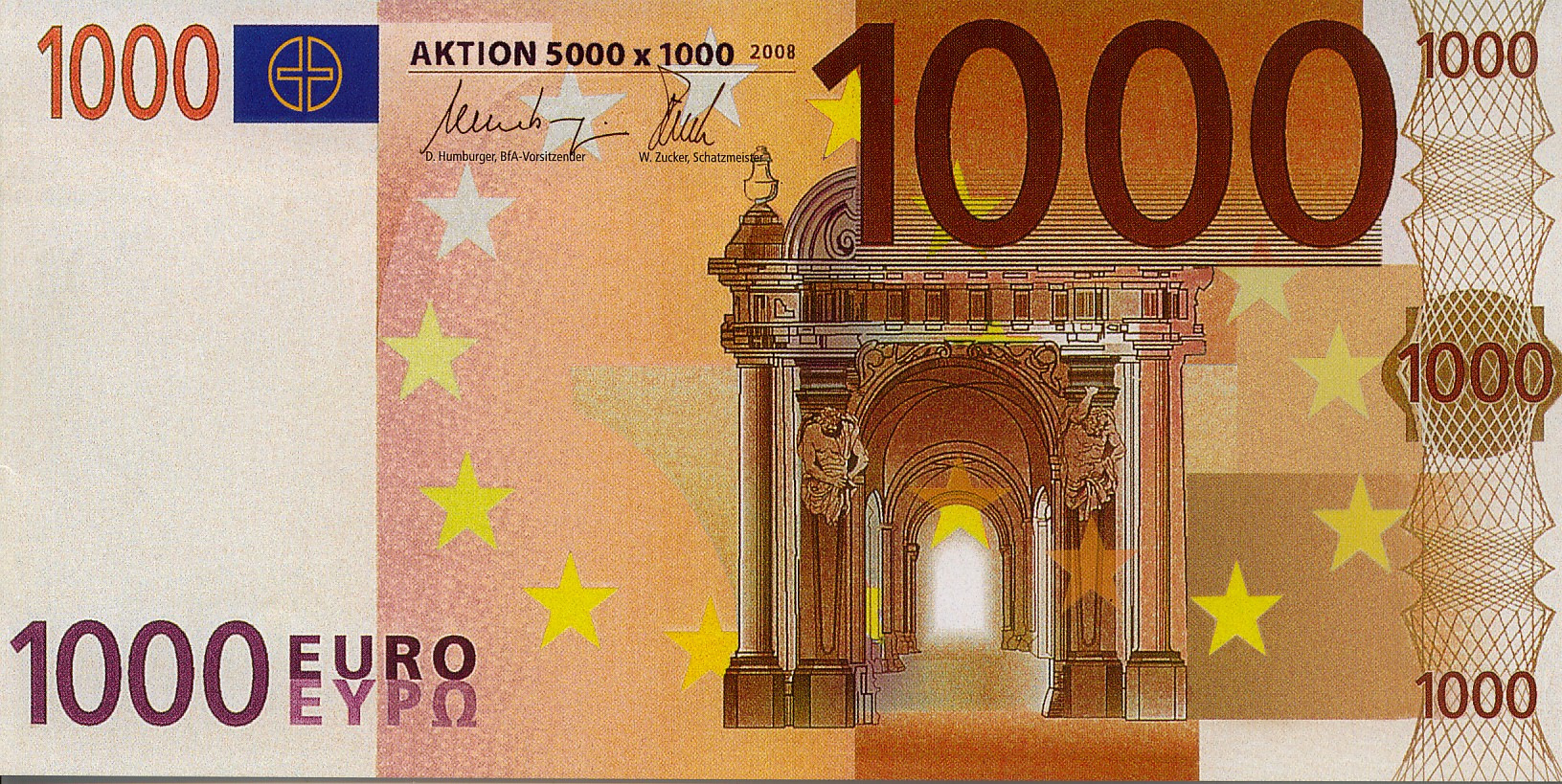 1000 Евро купюра