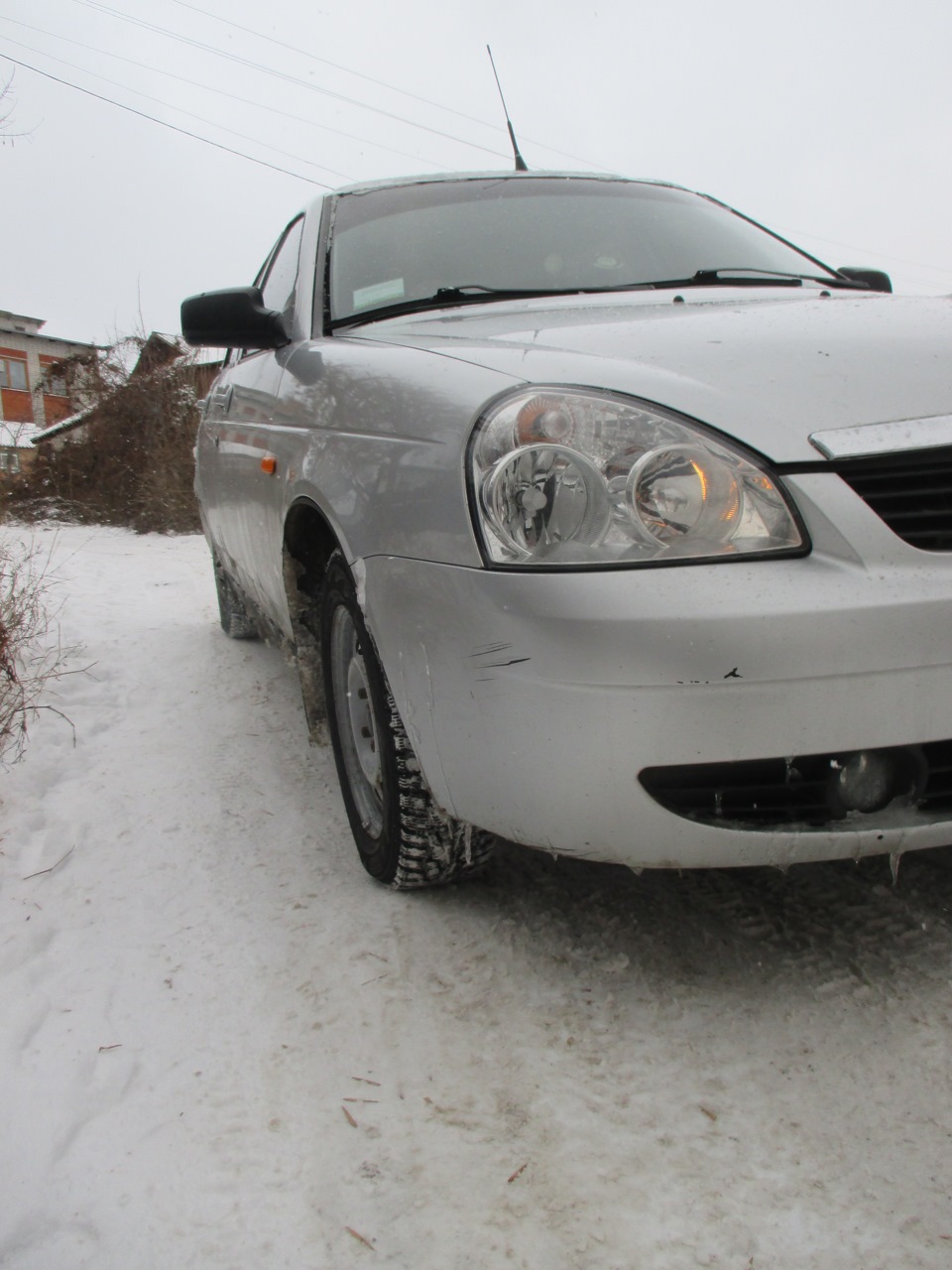 Зимняя резина — Lada Приора хэтчбек, 1,6 л, 2008 года | шины | DRIVE2