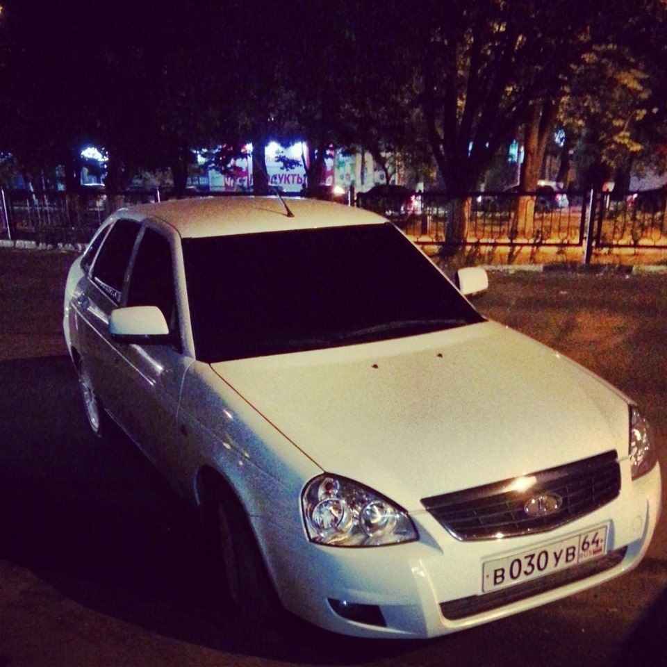 Тонировка лба :) — Lada Приора хэтчбек, 1,6 л, 2012 года | другое | DRIVE2