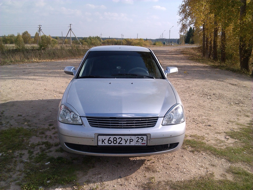 Поменял решетку радиатора — Lada Приора хэтчбек, 1,6 л, 2010 года ...