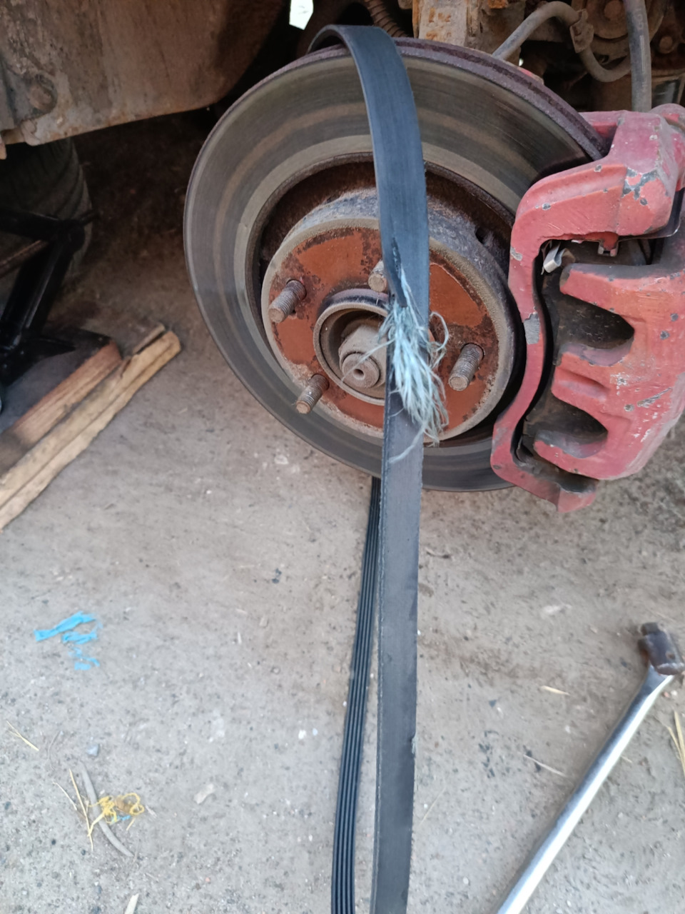 Замена навесного ремня — Mitsubishi Outlander (1G), 2 л, 2004 года ...