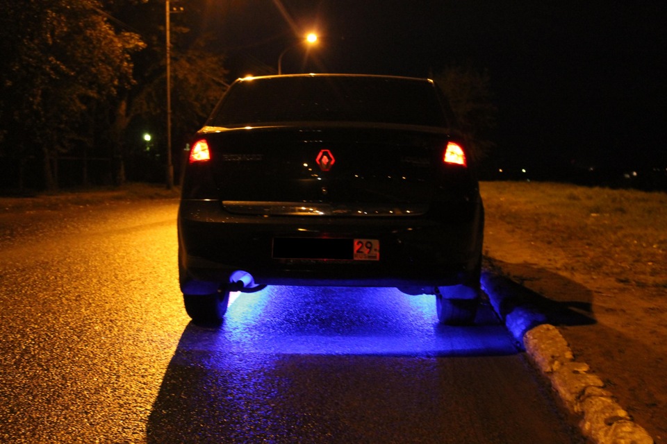 подсветка — Renault Logan (1G), 1,6 л, 2010 года | тюнинг | DRIVE2