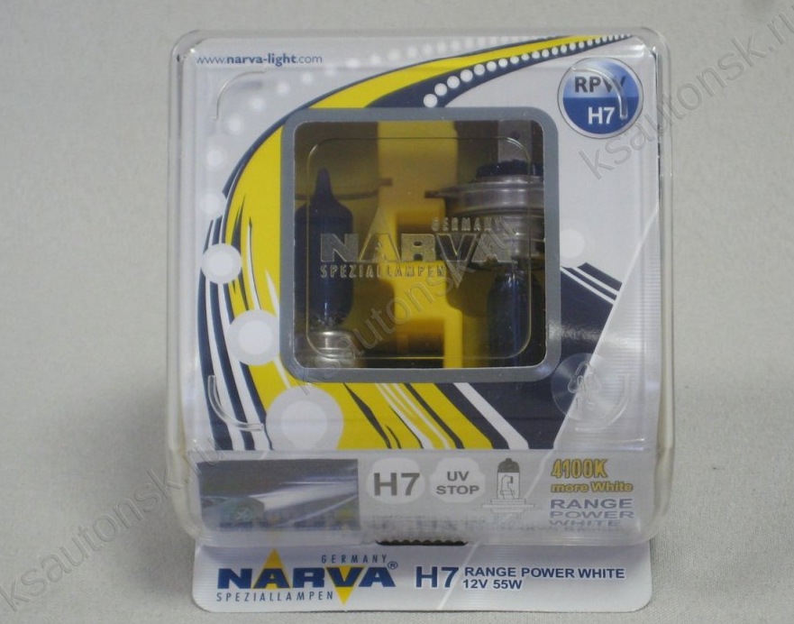 Narva range Power White. 48607 2100 Narva лампа h7 range Power White 12v 55w к-кт 2шт в пласт уп. Narva 48607.