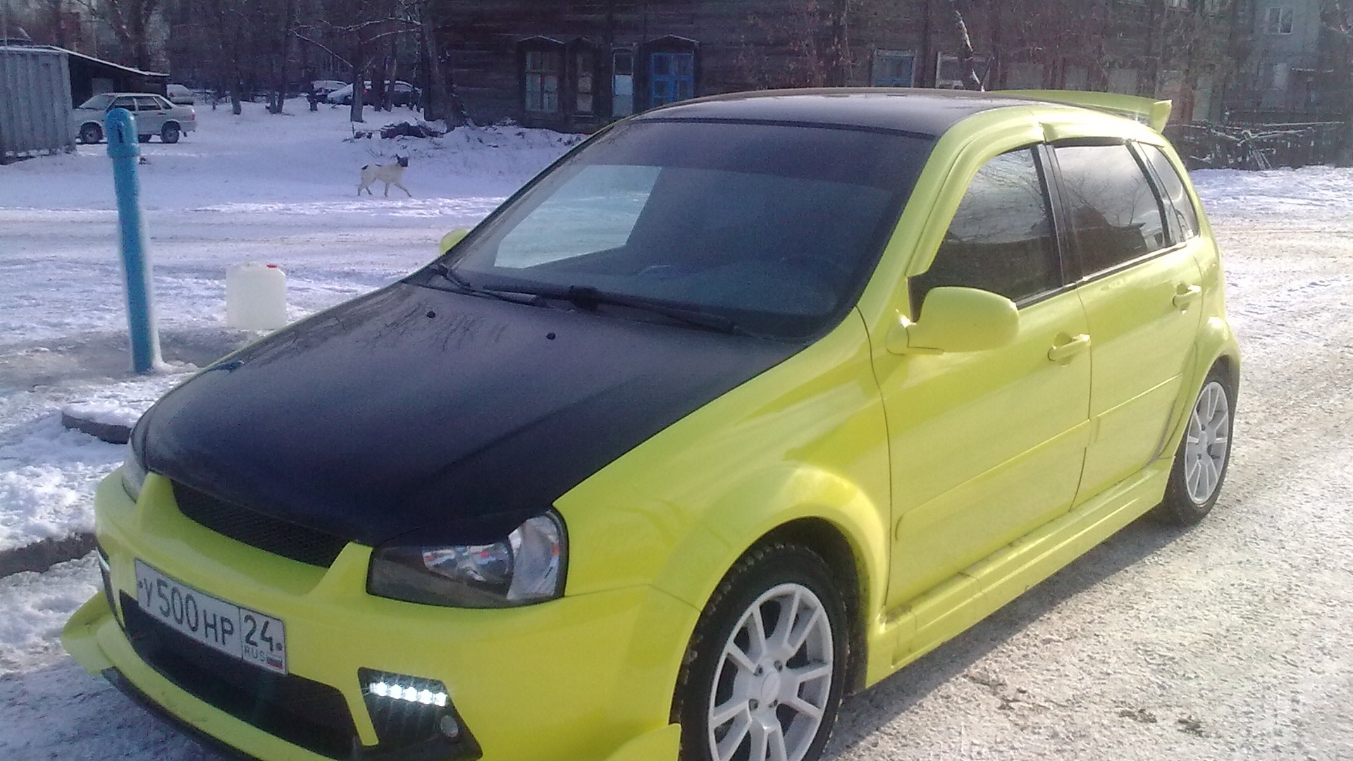 Lada Калина Спорт 1.6 бензиновый 2008 | Желтая ОсКалина на DRIVE2