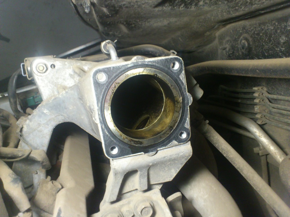 Чистка дроссельной заслонки, проверка цепи ГРМ — Nissan Primera (P12 ...