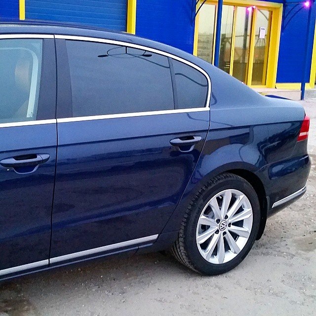 ТОНИРОВКА задней полусферы — 5% пленка ASWF — Volkswagen Passat B7, 1,8 ...