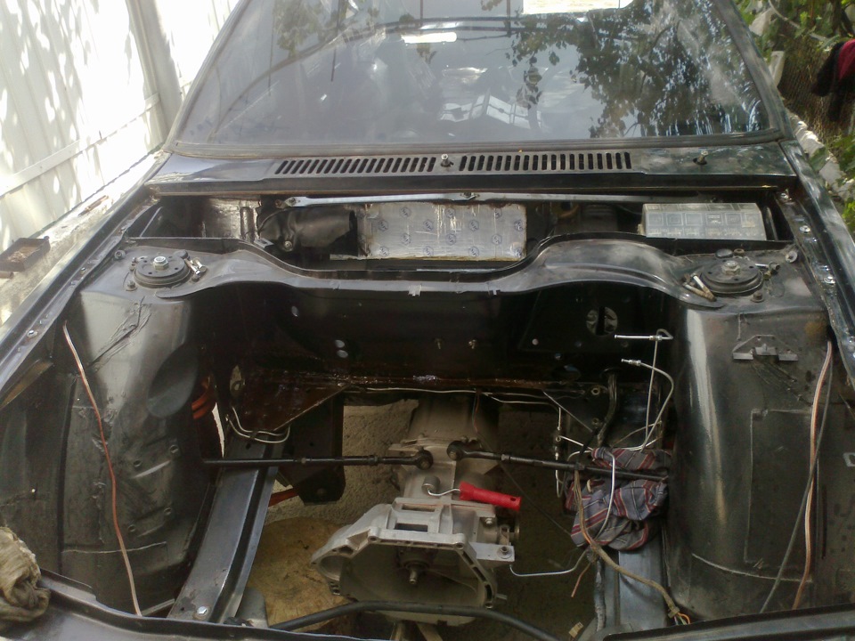 виброшумоизоляция моторного щита — Москвич 2141, 1,6 л, 1989 года ...