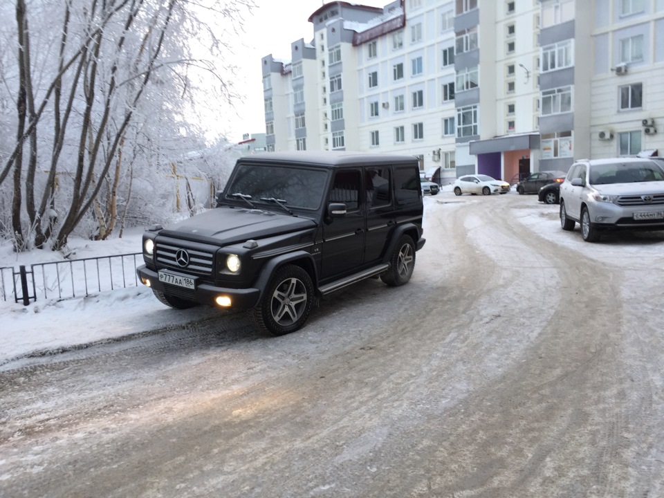 Mercedes Benz g55 AMG зима