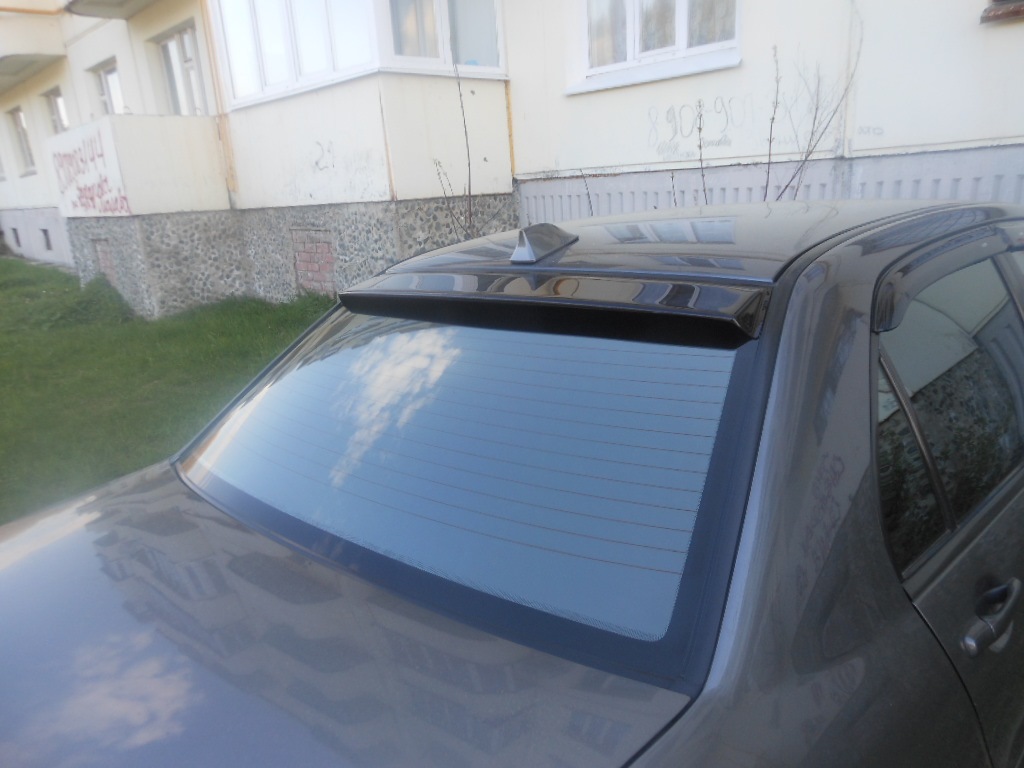 Козырек на заднее стекло! — Mitsubishi Lancer IX, 1,6 л, 2006 года ...