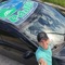 Аэрография с путиным на авто