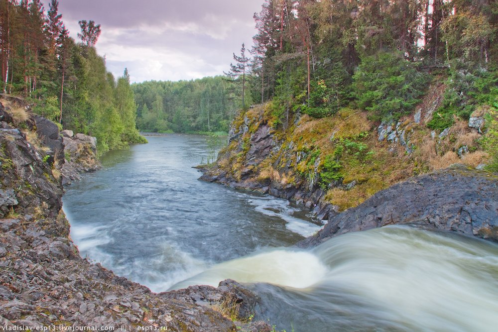 Водопад на реке суна