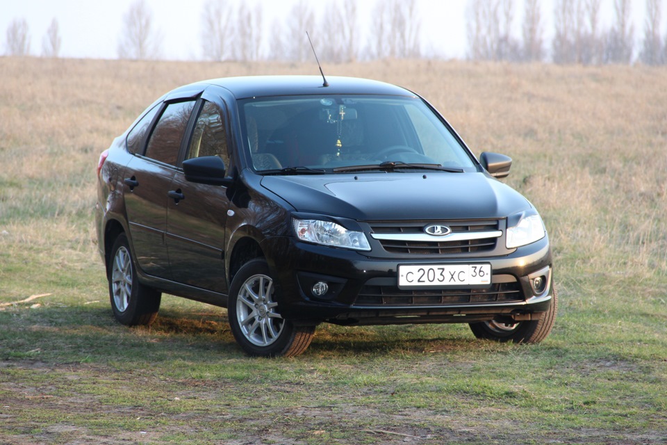 Первая весенняя фотка) — Lada Гранта Лифтбек (1G), 1,6 л, 2014 года ...