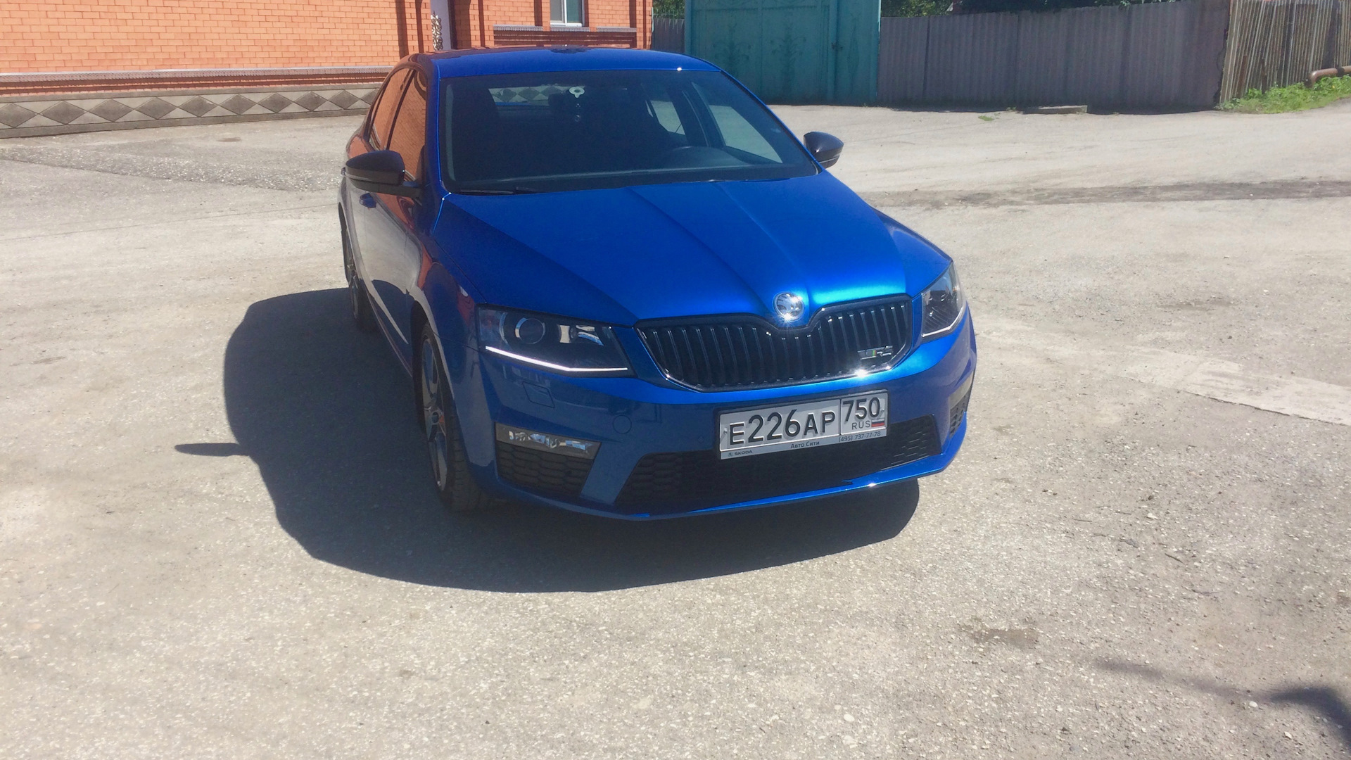 Skoda Octavia RS A7 Mk3 2.0 бензиновый 2014 | Синий металлик 2.0 турбо на  DRIVE2