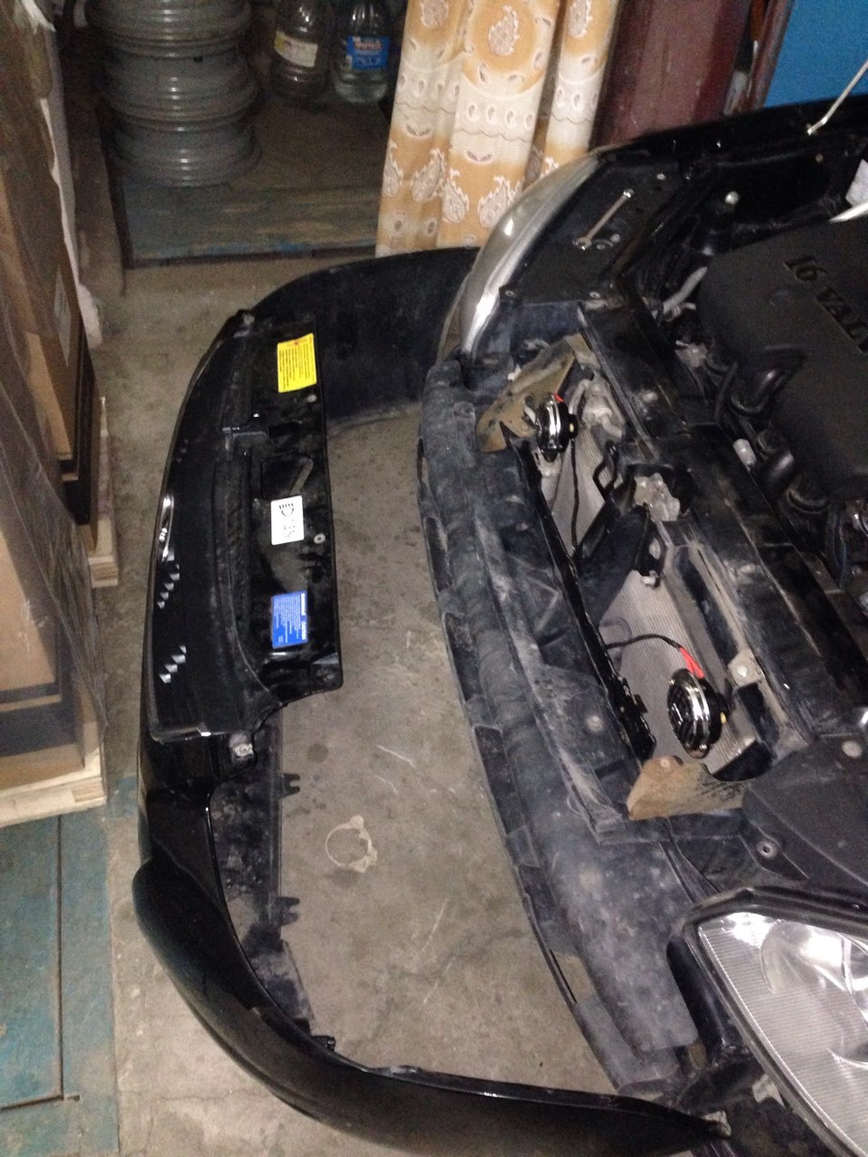 Установка сигнала и туманок SE. — Lada Приора седан, 1,6 л, 2009 года ...