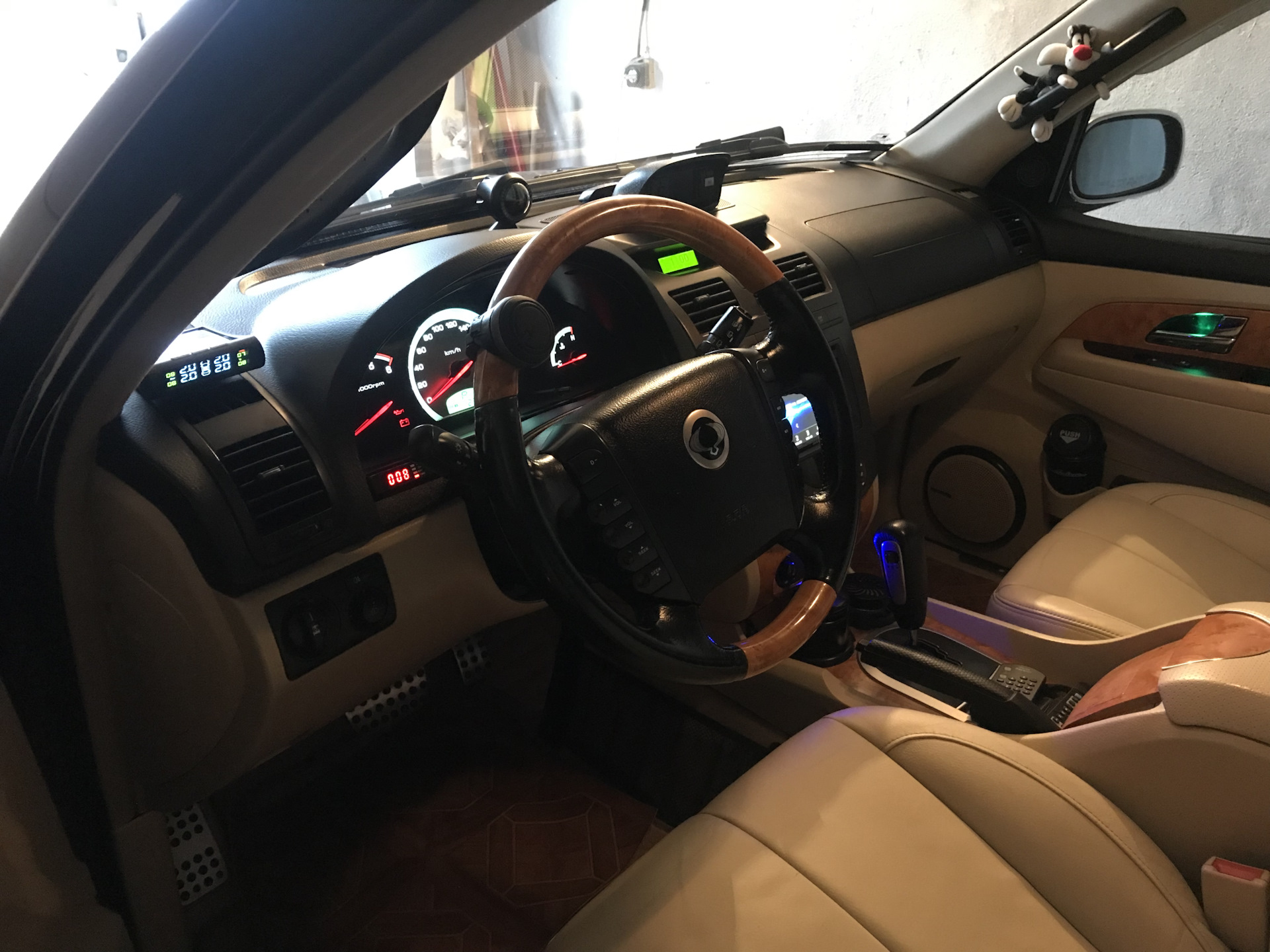 Ленивец на руль. — SsangYong Rexton (2G), 2,7 л, 2008 года | просто так ...