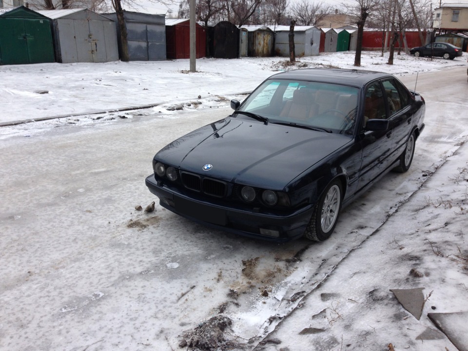 BMW e34 зима