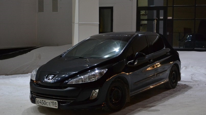Peugeot 308 (1G) 1.6 бензиновый 2010 | черная восемь на штампах на DRIVE2