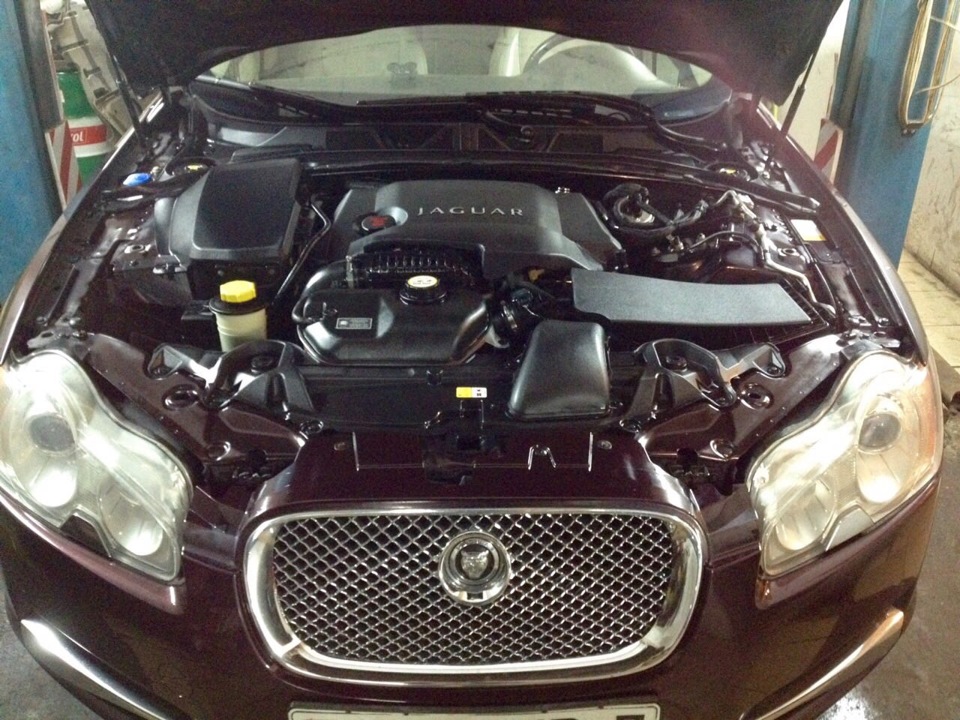 Подкапотное пространство jaguar xf