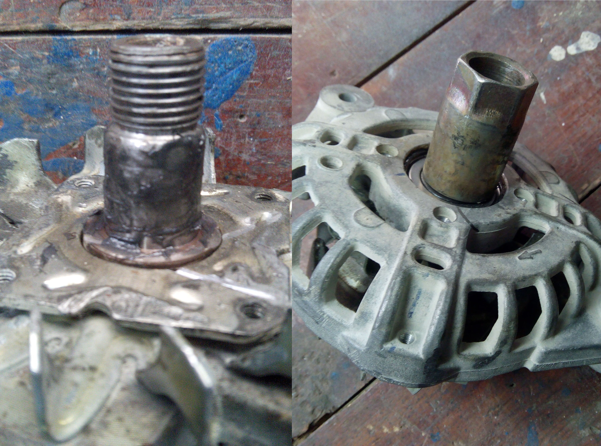 Посадочное место подшипника генератора 2114. Какая резьба на генераторе ваз. Генератор ваз 2101 с воздуходувкой. Катэк 115а. Подшипник генератора м54 бош.