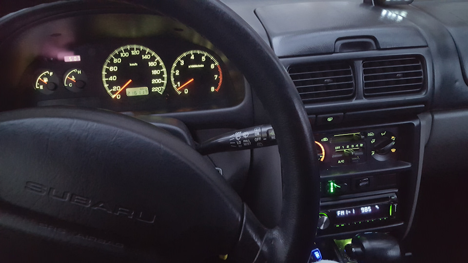 Подсветка приборки и печки. — Subaru Impreza (GC/GF), 2 л, 1999 года ...