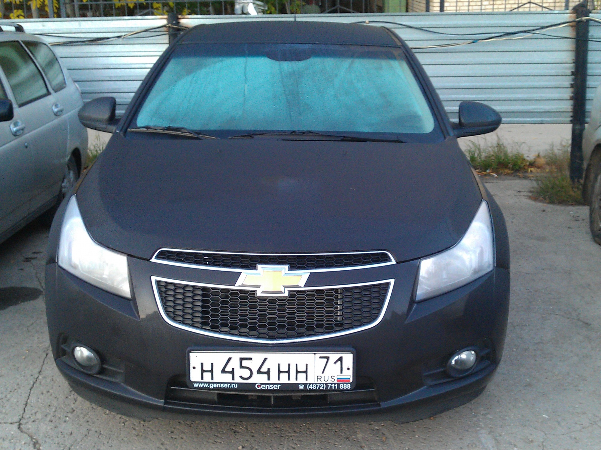 Chevrolet Cruze чёрный матовый цвет