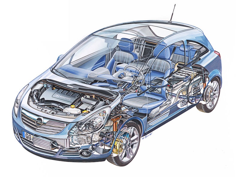 Cutaway Opel