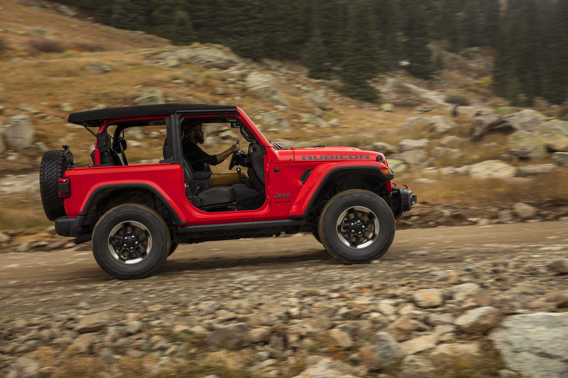 Wrangler Rubicon без дверей