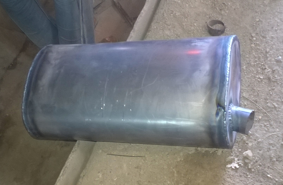 Выхлопная система: гофра и самодельный глушак — Mitsubishi Space Gear ...