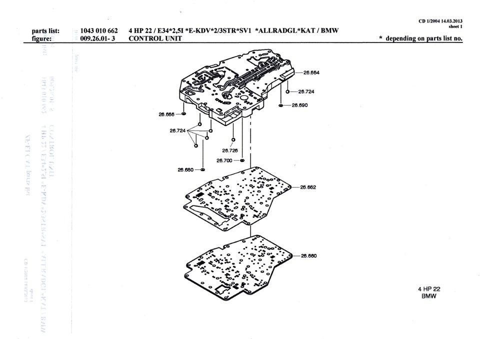 Zf4hp20 схема гидроблока