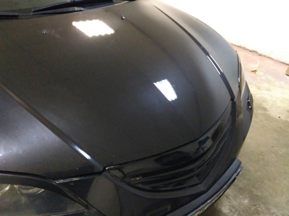 Выпрямили капот без покраски! — Mazda 3 (1G), 1,6 л., 2007 года ...