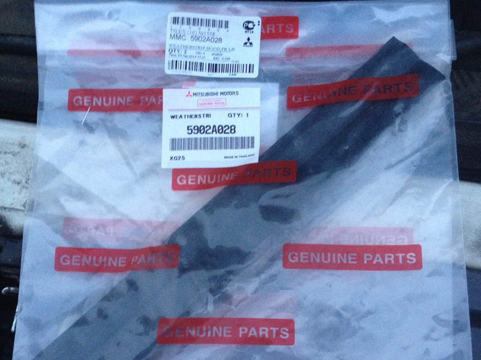 Доработка: Уплотнитель капота — Mitsubishi Pajero Sport (2G), 2,5 л ...