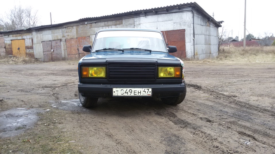 Желтая пленка на фары (часть 2) — Lada 21074, 1,5 л, 2008 года ...