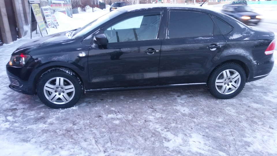 Поставил на зиму 185х65 R15 — Volkswagen Polo Sedan, 1,6 л, 2015 года ...