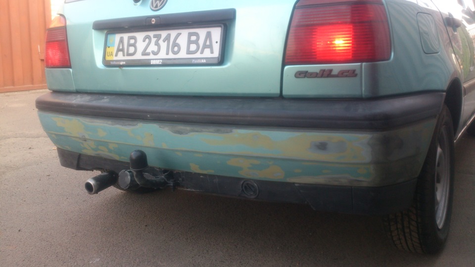 Задний бампер. Начало — Volkswagen Golf Mk3, 1,4 л, 1992 года ...