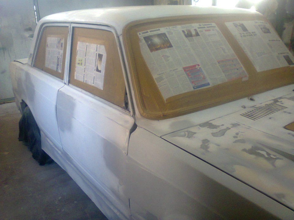 Жыдкая шпаклевка на бампера, и подготовка к покраске.) — Lada 2107, 1,6 ...