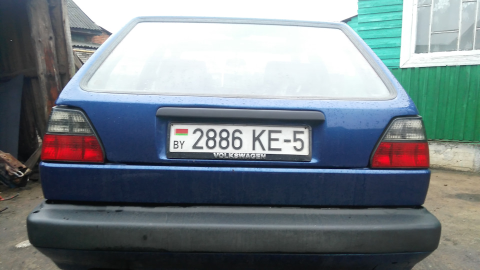 Модернизация крышки багажника — Volkswagen Golf Mk2, 1,8 л, 1987 года ...
