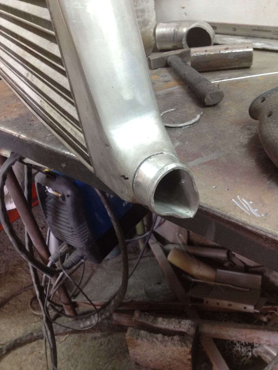 Сварка Интеркулера, Восстановление креплений на ДВС — Toyota Corona ...