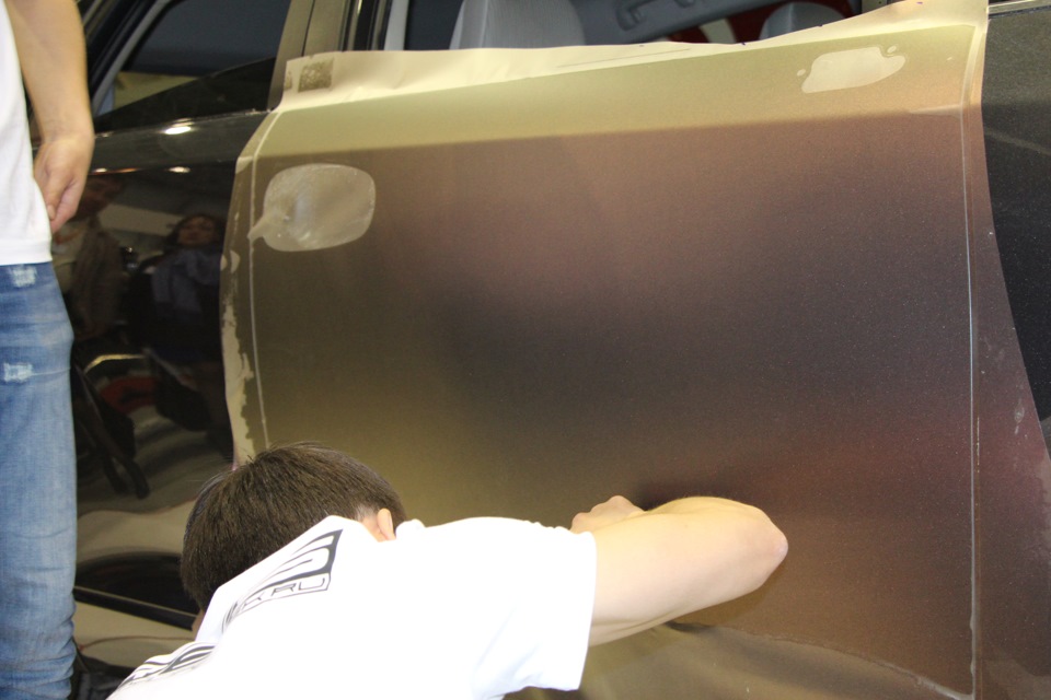 Оклейка в матовый перламутр — Toyota Venza (1G), 2,7 л, 2010 года ...