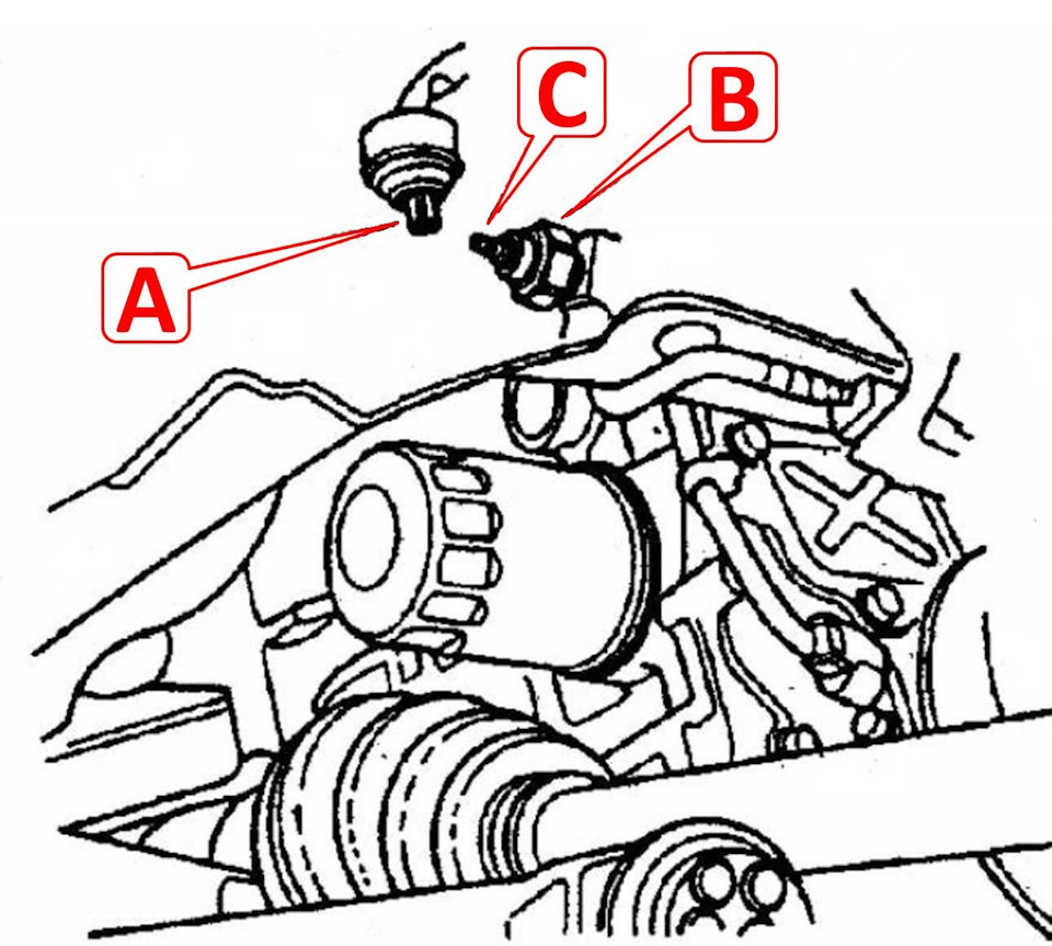 Датчик аварийного давления масла.Part-номер: 37240PT0014. Проверка/замена.  — Honda Element, 2,4 л, 2005 года | своими руками | DRIVE2