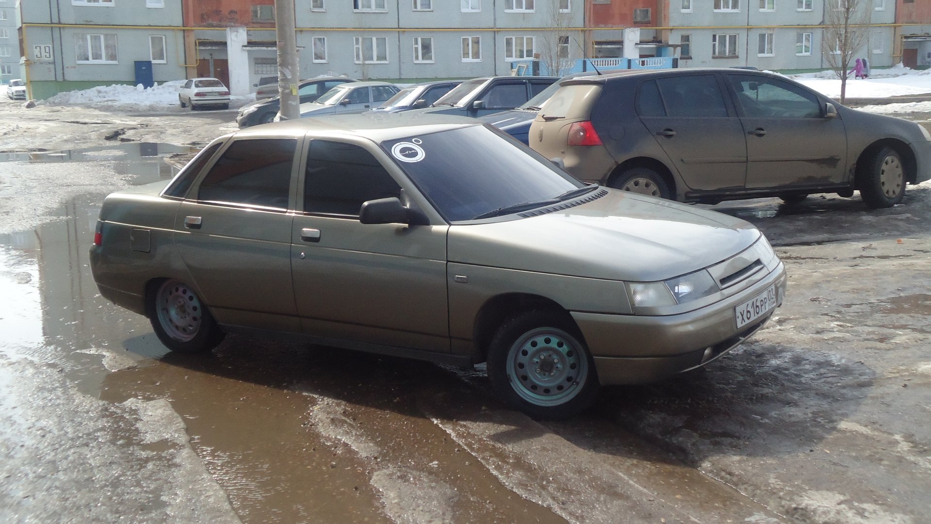 Временная наклейка на лоб) — Lada 2110, 1,5 л, 2001 года | просто так |  DRIVE2