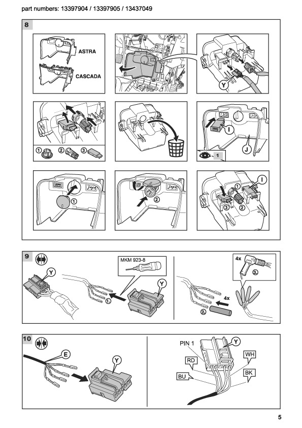 Установка usb розетки в opel astra h