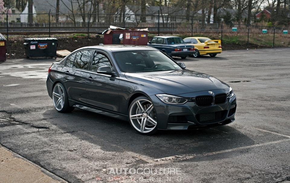 BMW f30 серый мат