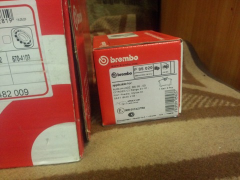 P85020 Тормозные колодки brembo | Запчасти на DRIVE2