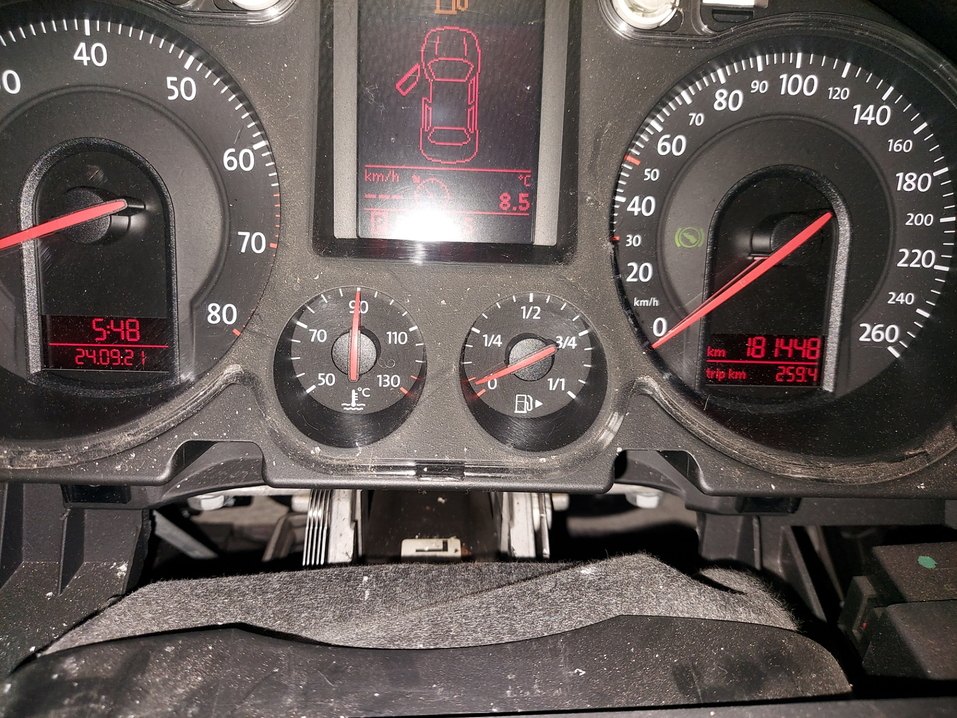 Пост продажи. Приборная панель — Volkswagen Passat B6, 1,8 л, 2008 года ...