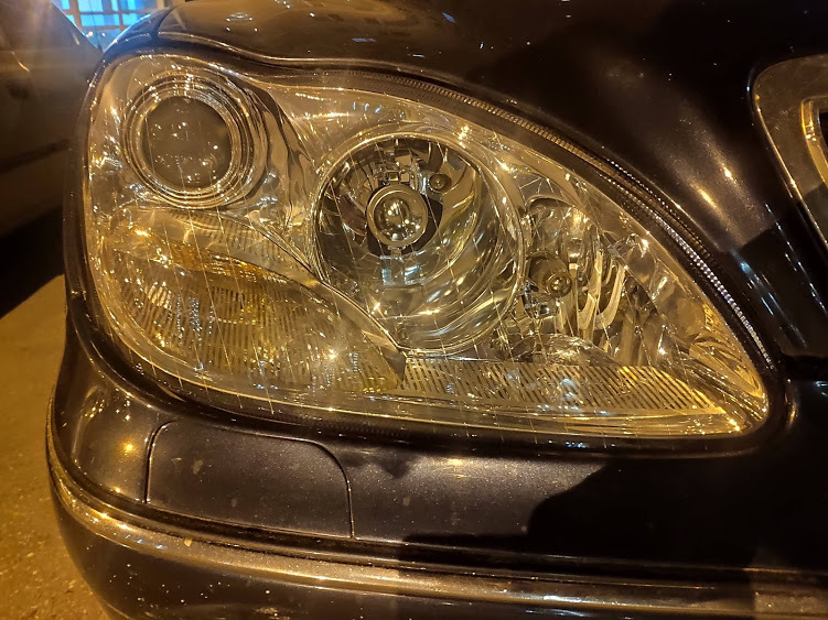 Замена стекол фар W220 рестайл — Mercedes-Benz S-Class (W220), 3,7 л ...
