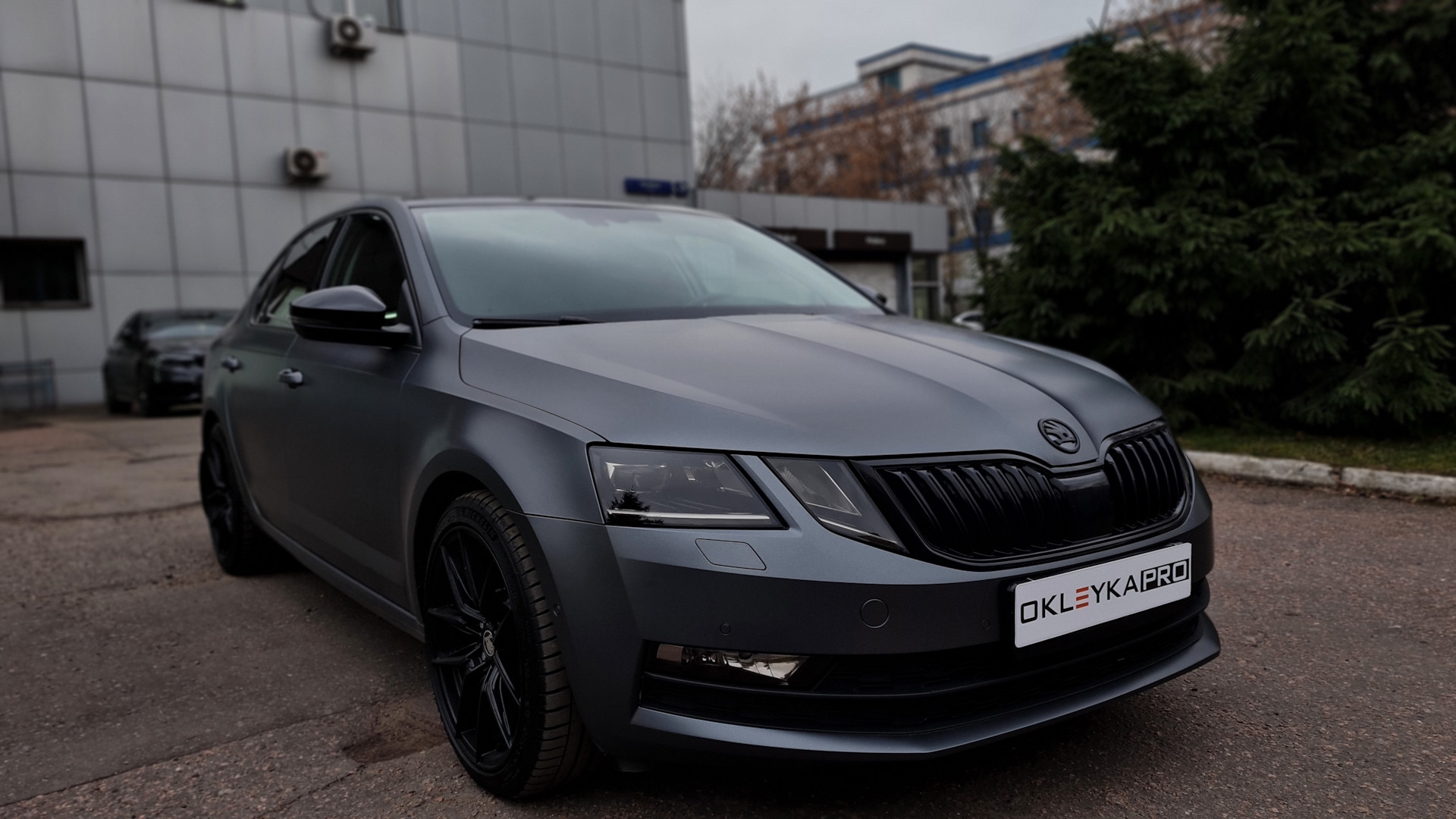 Skoda Octavia a5 черная матовая