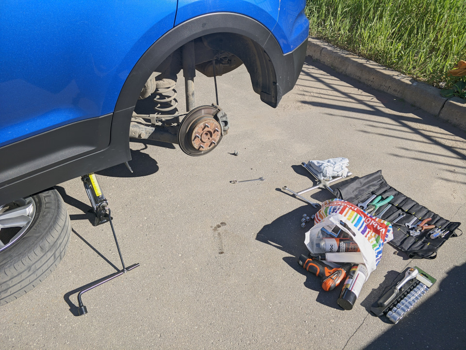 Ревизия тормозов. Задние колодки Kashiyama! — Hyundai Creta (1G), 2 л ...